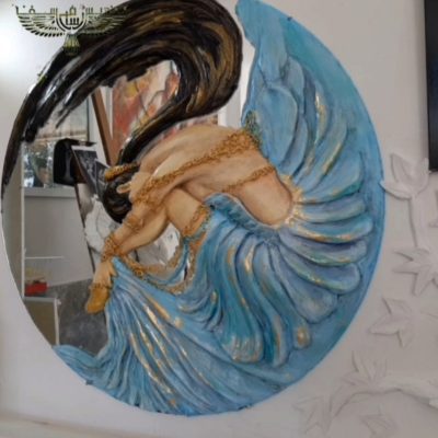 گچبری قابل شست و شو تابلو گچبری روی آینه