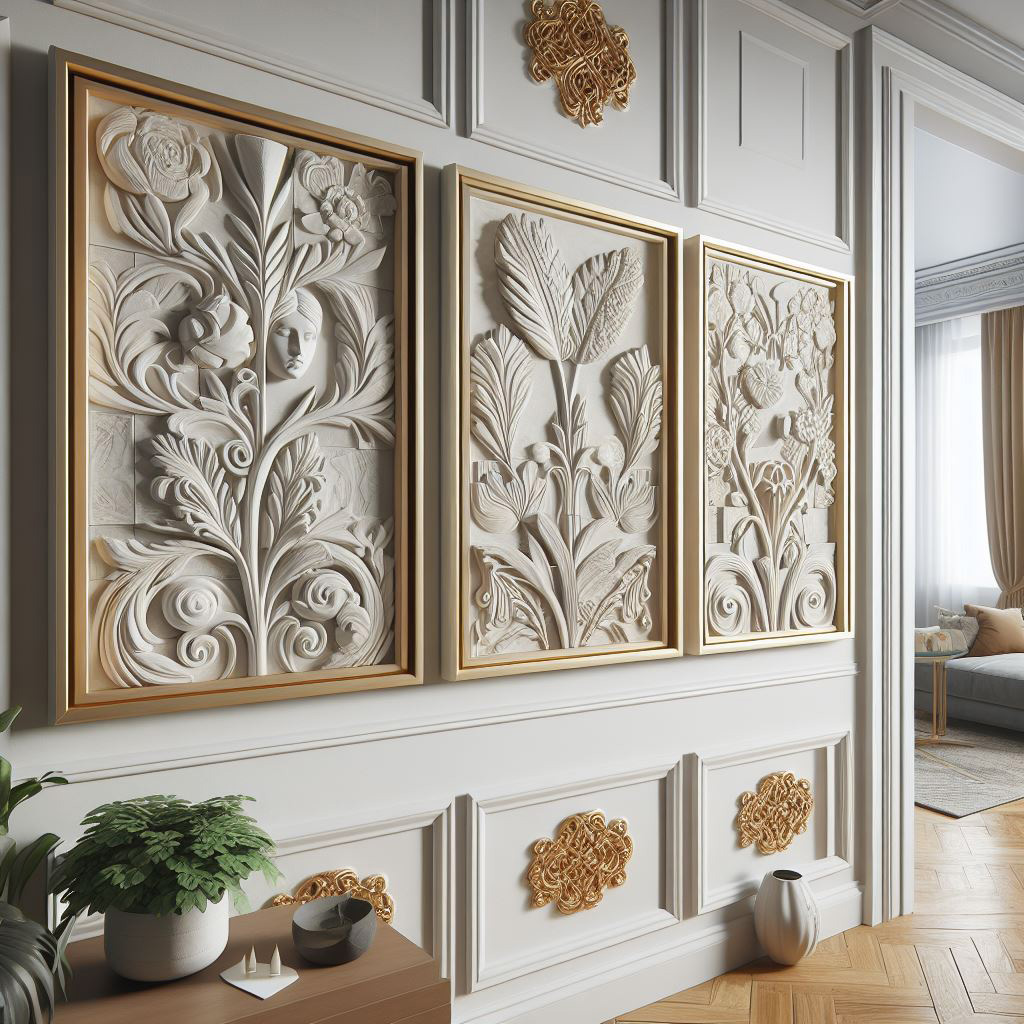 تابلو گچبری مدرن