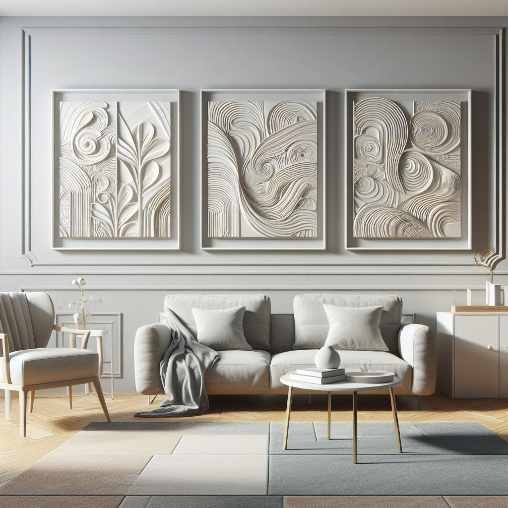 تابلو گچبری مدرن