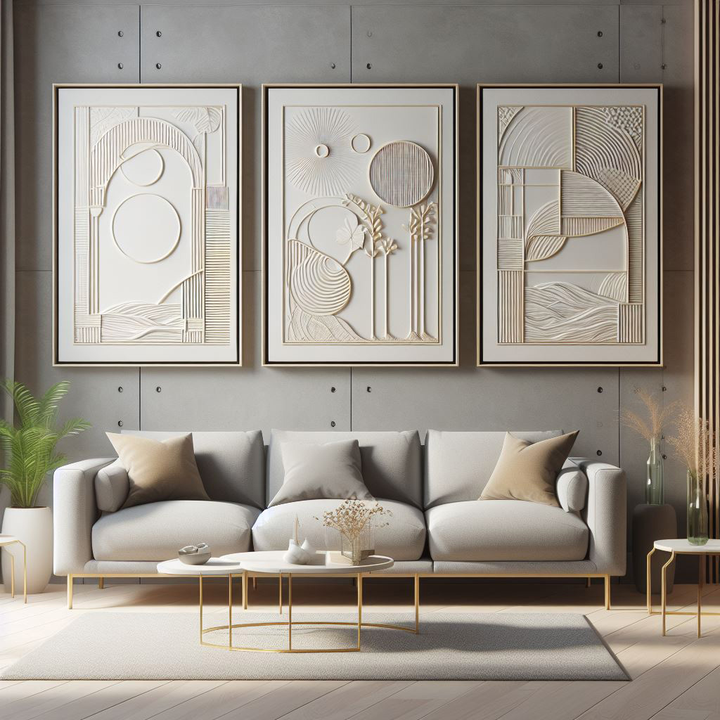 تابلو گچبری مدرن