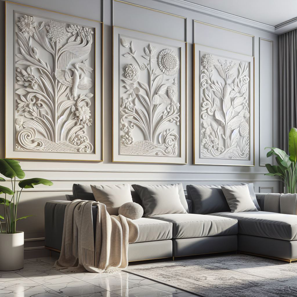 تابلو گچبری مدرن