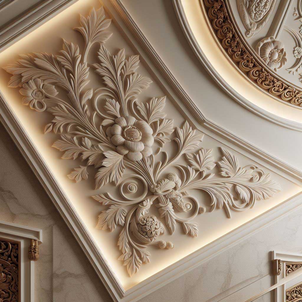 گچبری مدرن جلب زیبایی و کارایی در دیزاین داخلی